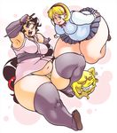  belly chubby fat kaigetsudo ninin_ga_shinobuden ninja obese onsokumaru panties pantyshot plump school_uniform schoolgirl shinobu shiranui_kaede short_hair underwear 