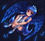  articuno blue_hair lowres moemon personification pokemon red_eyes satoxpika wings 