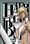  arrancar bleach blonde_hair breasts colorized comic dark_skin espada green_eyes kubo_taito large_breasts solo spoilers tier_harribel 