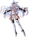  android antenna_hair armor armpits black_gloves blue_hair boots breasts cleavage_cutout dress elbow_gloves full_body garter_straps gloves helmet high_heel_boots high_heels kos-mos kos-mos_ver._4 kouno_sachiko large_breasts long_hair looking_away no_bra official_art outstretched_arms red_eyes shoes short_dress sidelocks simple_background smile solo spread_arms super_robot_wars super_robot_wars_og_saga_mugen_no_frontier thigh_boots thighhighs turtleneck underboob very_long_hair watermark white_legwear xenosaga xenosaga_episode_iii zettai_ryouiki 