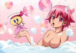  bath blush breasts foam nipples nude shishidou_akiha sora_wo_kakeru_shoujo tagme 