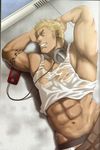  bara blonde_hair highres male male_focus muscle sexy yaoi 
