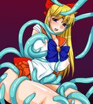  1girl aino_minako artist_request big_breasts bishoujo_senshi_sailor_moon blonde_hair blue_eyes breast_squeeze breasts large_breasts sailor_venus shrimp-mayo tentacle 