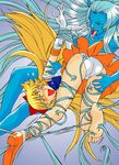  aino_minako alien anime bishoujo_senshi_sailor_moon blonde_hair blush claws eyes_closed foot_tickling panties pantyshot sailor_venus soles tickleague tickled tickling toes underwear 