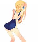  ana_coppola ass blonde_hair blue_eyes blush ichigo_mashimaro kanikama long_hair one-piece_swimsuit solo swimsuit 