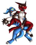  2019 anal anal_penetration black_penis black_skin breath claws cum cum_in_ass cum_inside digimon digimon_(species) digital_media_(artwork) dragon duo ejaculation erection fan_character floppsies hi_res layne_(shoutmon) male male/male on_top open_mouth penetration penis red_eyes reverse_cowgirl_position sex shoutmon tongue veemon yellow_eyes 