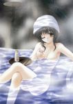  alcohol highres kimizuka_aoi megacube moe nude onsen sake wink 