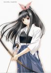  archery black_hair bow_(weapon) highres japanese_archery japanese_clothes kimizuka_aoi megacube moe wafuku weapon 