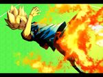  fire gouenji_shuuya inazuma_eleven inazuma_eleven_(series) ishida_shouji kicking male_focus midair solo uniform 