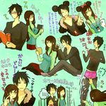  1girl bad_id bad_pixiv_id cosplay disney durarara!! mickey_mouse mickey_mouse_(cosplay) minnie_mouse minnie_mouse_(cosplay) orihara_izaya tobibakko translation_request yagiri_namie 