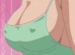  bouncing_breasts cleavage erect_nipples hinako_(issho_ni_training) issho_ni_training sweat 