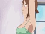  animated animated_gif animated_png bouncing_breasts breasts brown_eyes brown_hair gif hinako_(issho_ni_training) issho_ni_training lowres 