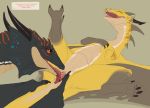  2019 claws dragon duo fellatio female feral flamespitter male male/female nude oral paws pussy scalie sex tongue wings wyvern 