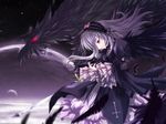  black_dragon frills frilly lace long_hair purple_eyes purple_hair rozen_maiden 