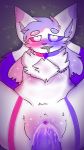  &lt;3 2019 anthro blush canid canine canis collar conditional_dnp crystal_(kittydog) cum digital_media_(artwork) dog domestic_cat duo english_text felid feline felis female female_focus fur hair heterochromia hi_res kittydogcrystal looking_at_viewer male male/female mammal markings nsfkd2 open_mouth penetration penis pink_ears pink_eyes purple_ears purple_eyes purple_hair purple_nose purple_penis pussy sex simple_background smile solo_focus text vaginal vaginal_penetration white_fur 