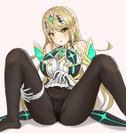  1girl bangs bare_shoulders blush breasts dress earrings elbow_gloves gem gloves hair_ornament headpiece hikari_(xenoblade_2) jewelry large_breasts long_hair looking_at_viewer nintendo open_mouth panties panties_under_pantyhose pantyhose shy simple_background skin_tight solo sssemiii super_smash_bros. super_smash_bros._ultimate swept_bangs thigh_strap tiara underwear very_long_hair white_dress xenoblade_(series) xenoblade_2 yellow_eyes 