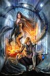  armor church danielle_baptiste fire sara_pezzini stjepan_sejic sword tentacle witchblade 