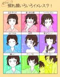  1girl black_hair chart expressions itoshiki_nozomu richa_doa sayonara_zetsubou_sensei short_hair translated tsunetsuki_matoi 