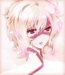  bad_id bad_pixiv_id curly_hair male_focus mami_(apsaras) mask pink_eyes sengoku_basara solo takenaka_hanbee_(sengoku_basara) white_hair 