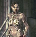  alternate_costume armband bikini bikini_top bodypaint capcom jewelry leopard_print lowres necklace official render resident_evil resident_evil_5 sheva_alomar swimsuit tattoo tribal wristband 