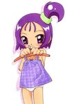  ojamajo_doremi panties purple_eyes purple_hair segawa_onpu underwear 