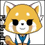  aggressive_retsuko ailurid alpha_channel angry animated anthro blush brown_stripes brown_tail clothed clothing digital_media_(artwork) ear_tuft eye_markings eyes_closed female flat_chested front_view fully_clothed fur glowing glowing_eyes icon japanese_text looking_at_viewer mammal markings multicolored_fur orange_fur orange_stripes orange_tail pc-doodle pixel pixel_(artwork) pixel_animation red_panda retsuko sanrio sharp_teeth signature simple_background sleeves smile solo stripes teeth text toony tuft two_tone_tail 