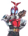  armor artist_request bag belt bowl handbag horn kamen_rider kamen_rider_kabuto kamen_rider_kabuto_(series) male_focus solo 