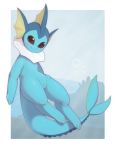  2019 blush cleft_of_venus eeveelution female feral kekitopu looking_at_viewer nintendo nude pok&eacute;mon pok&eacute;mon_(species) pussy smile solo vaporeon video_games 