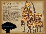  antennae bee_girl breasts crown extra_eyes furry highres holding holding_stomach holding_weapon honey insect_girl jar jon_henry_nam large_breasts medium_breasts monster_girl multiple_arms multiple_girls original pixiv polearm pregnant queen_bee small_breasts spear translation_request tree weapon 
