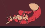  anthro bdsm bondage bound breasts canid canine female fox hands_behind_back mammal nipples nude pixelsketcher pussy rope solo spread_legs spreading 
