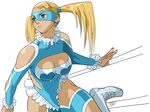  1girl bare_shoulders bengus blonde_hair blue_eyes boots breasts capcom cleavage female heart hearts highres large_breasts mask official_art pigtails rainbow_mika short_twintails solo street_fighter street_fighter_alpha street_fighter_alpha_3 street_fighter_zero street_fighter_zero_3 street_fighter_zero_iii twintails white_background wrestler 