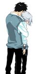  8059 black_hair clothed couple cute gokudera_hayato hug katekyo_hitman_reborn katekyo_hitman_reborn! male male_focus silver_hair yamamoto_takeshi yaoi 