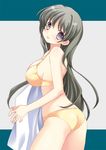  bad_id bad_pixiv_id bra breasts grey_hair huge_breasts lingerie long_hair original panties purple_eyes solo tokumi_yuiko underwear underwear_only 