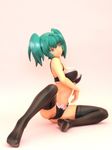  figure green_hair ikkitousen lingerie ryofu_housen thighhighs underwear 