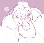  ambiguous_gender bedroom_eyes disney dumbo_(movie) elephant female feral first_person_view giddy_(dumbo) half-closed_eyes licking licking_lips mammal proboscidean seductive solo tongue tongue_out unknown_artist 