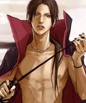  akatsuki_(naruto) bdsm chest jewelry lily_(artist) lowres naruto necklace open_clothes open_shirt shirt uchiha_itachi whip 