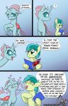  &lt;3 blue_eyes book comic equid equine friendship_is_magic green_hair hair horse mammal my_little_pony ocellus_(mlp) omny87 pony reading sandbar_(mlp) 