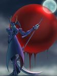  blood capcom darkstalkers jedah_dohma moon scythe vampire_(game) 