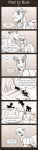  2018 comic dialogue english_text equid equine eyewear friendship_is_magic glasses horse inuhoshi-to-darkpen mammal monochrome my_little_pony pony professor_fossil_(mlp) rockhoof_(mlp) sepia text 