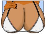  anthro big_breasts bikini bra breasts bust_(disambiguation) cleavage clothed clothing cubone female huge_breasts muromedia_(artist) nails nintendo nipples pok&eacute;mon pok&eacute;mon_(species) puffy_nipples swimsuit underwear video_games 