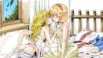  alice_margatroid ass bad_id bad_pixiv_id bed blonde_hair bloomers feathers hairband kirisame_marisa licking multiple_girls oekaki touhou underwear undressing window youko_(santarose) yuri 