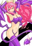  artist_request bat_wings demon_girl disgaea horns pink_eyes revealing_clothes solo succubus succubus_(disgaea) thighhighs wings 