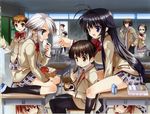  asahina_akane crease ezomori_nozomu kanokon koin minamoto_chizuru minamoto_tayura nanao_ai nanao_ren oyamada_kouta seifuku 