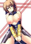  blue_eyes breasts kuronezumi large_breasts long_hair lyrical_nanoha mahou_shoujo_lyrical_nanoha ponytail signum solo 