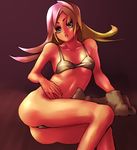  aguhari ass bad_id bad_pixiv_id bottomless bra copyright_request lingerie long_hair sitting solo underwear 