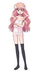  camisole crossed_arms flat_chest long_hair louise_francoise_le_blanc_de_la_valliere non-web_source panties pink_eyes pink_hair see-through solo underwear wand zero_no_tsukaima 
