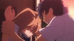  1girl aisaka_taiga animated animated_gif lowres screencap sexually_suggestive takasu_ryuuji toradora! 