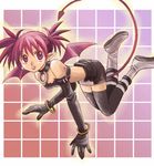  artist_request demon_girl demon_wings disgaea elbow_gloves etna flat_chest gloves jpeg_artifacts makai_senki_disgaea red_eyes red_hair skirt solo spiked_hair tail thighhighs twintails wings 