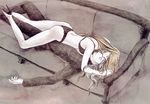  1girl ass bad_id bad_pixiv_id blonde_hair bra celes_chere closed_eyes couch couple final_fantasy final_fantasy_vi hetero high_heels kiss legs lingerie long_hair panties ren_mizuha setzer_gabbiani shoes thong underwear underwear_only 