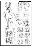  character_request greyscale highres monochrome multiple_girls os-tan sketch takayaki 